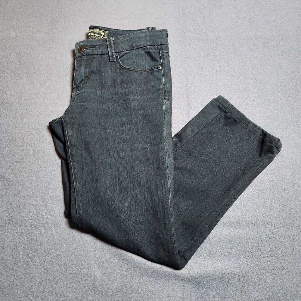 Seven7 Jeans Women 28 Dark Wash Black Low Rise Bootcut